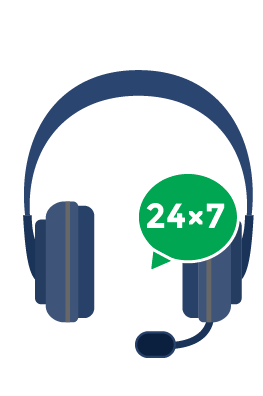 24×7 Support